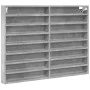 Vitrina de madera de ingeniería gris hormigón 100x8,5x75 cm de , Estantes y estanterías - Ref: Foro24-847936, Precio: 57,87 €...