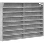 Vitrina de madera de ingeniería gris hormigón 100x8,5x75 cm de , Estantes y estanterías - Ref: Foro24-847936, Precio: 58,90 €...