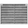 Vitrina de madera de ingeniería gris hormigón 100x8,5x75 cm de , Estantes y estanterías - Ref: Foro24-847936, Precio: 58,90 €...