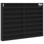 Vitrina de madera de ingeniería negra 100x8,5x75 cm de , Estantes y estanterías - Ref: Foro24-847934, Precio: 62,15 €, Descue...