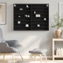 Vitrina de madera de ingeniería negra 100x8,5x75 cm de , Estantes y estanterías - Ref: Foro24-847934, Precio: 62,15 €, Descue...