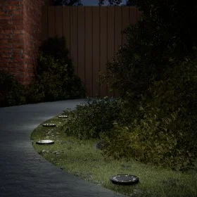Solar ground lights for garden with ground spikes warm white 4 pcs by , Outdoor lighting - Ref: Foro24-4008202, Price: 21,65 ...