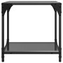 Mesas de centro 2 uds vidrio negro y acero 40x40x40 cm de , Mesas de centro - Ref: Foro24-845965, Precio: 56,54 €, Descuento: %