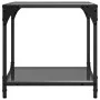 Mesas de centro 2 uds vidrio negro y acero 40x40x40 cm de , Mesas de centro - Ref: Foro24-845965, Precio: 55,82 €, Descuento: %