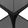 Mesas de centro 2 uds vidrio negro y acero 40x40x40 cm de , Mesas de centro - Ref: Foro24-845965, Precio: 56,54 €, Descuento: %