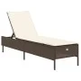 Liegestühle mit Kissen, 2 Stück, aus braunem Kunst-Rattan. von , Liegen - Ref: Foro24-3261588, Preis: 295,24 €, Rabatt: %