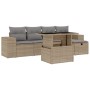 Juego de sofás jardín con cojines 6 pzas ratán sintético beige de , Conjuntos de jardín - Ref: Foro24-3275289, Precio: 411,78...