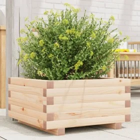 Jardinera de madera maciza de pino 50x50x26,5 cm de , Maceteros y jardineras - Ref: Foro24-847293, Precio: 53,71 €, Descuento: %