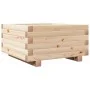Jardinera de madera maciza de pino 50x50x26,5 cm de , Maceteros y jardineras - Ref: Foro24-847293, Precio: 53,71 €, Descuento: %