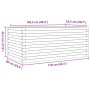 Jardinera madera de pino impregnada 110x60x45,5 cm de , Maceteros y jardineras - Ref: Foro24-847287, Precio: 168,66 €, Descue...