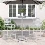 Mesa bar exterior altura ajustable aluminio Ø59,5x70/114,5 cm de , Mesas de jardín - Ref: Foro24-4007198, Precio: 100,78 €, D...