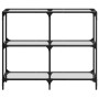 Mesa consola superficie vidrio transparente acero 98x30x81 cm de , Mesas consola - Ref: Foro24-846028, Precio: 68,20 €, Descu...