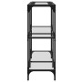 Mesa consola superficie vidrio transparente acero 98x30x81 cm de , Mesas consola - Ref: Foro24-846028, Precio: 68,20 €, Descu...