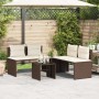Set de sofás de jardín 4 pzas y cojines ratán sintético marrón de , Conjuntos de jardín - Ref: Foro24-4003879, Precio: 286,50...