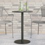 Mesa de jardín redonda acero negro Ø50x72 cm de , Mesas de jardín - Ref: Foro24-4009308, Precio: 92,42 €, Descuento: %