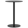 Mesa de jardín redonda acero negro Ø50x72 cm de , Mesas de jardín - Ref: Foro24-4009308, Precio: 92,42 €, Descuento: %