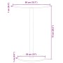 Mesa de jardín redonda acero negro Ø50x72 cm de , Mesas de jardín - Ref: Foro24-4009308, Precio: 92,42 €, Descuento: %