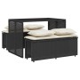 Set comedor de jardín 3 pzas con cojines ratán sintético negro de , Conjuntos de jardín - Ref: Foro24-4003902, Precio: 239,35...