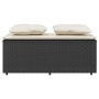 Set comedor de jardín 3 pzas con cojines ratán sintético negro de , Conjuntos de jardín - Ref: Foro24-4003902, Precio: 239,35...