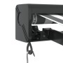 Toldo retráctil aluminio y tela gris antracita y blanco 4x3 m de , Toldos - Ref: Foro24-3216130, Precio: 527,02 €, Descuento: %