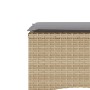 Sofá de jardín 2 plazas con mesa y taburetes ratán PE beige de , Sofás de exterior - Ref: Foro24-4003893, Precio: 206,11 €, D...
