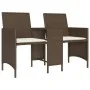 2-seater garden sofa with table and brown PE rattan stools by , Outdoor sofas - Ref: Foro24-4003891, Price: 190,56 €, Discoun...