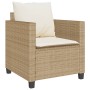 Sillas y mesita de jardín 3 piezas ratán sintético cojín beige de , Conjuntos de jardín - Ref: Foro24-4003900, Precio: 237,84...
