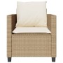 Sillas y mesita de jardín 3 piezas ratán sintético cojín beige de , Conjuntos de jardín - Ref: Foro24-4003900, Precio: 237,84...