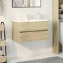 Armario lavabo madera de ingeniería roble Sonoma 80x38,5x45 cm de , Muebles de baño - Ref: Foro24-849637, Precio: 58,19 €, De...