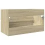 Armario lavabo madera de ingeniería roble Sonoma 80x38,5x45 cm de , Muebles de baño - Ref: Foro24-849637, Precio: 58,19 €, De...
