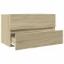Armario lavabo madera de ingeniería roble Sonoma 80x38,5x45 cm de , Muebles de baño - Ref: Foro24-849637, Precio: 58,19 €, De...