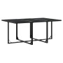 Set de comedor de jardín 7 pzas y cojines ratán sintético negro de , Conjuntos de jardín - Ref: Foro24-3295024, Precio: 462,8...
