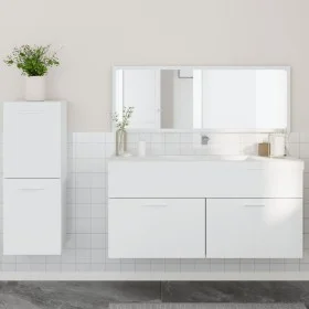 3-teiliges Badezimmermöbelset aus weißem Sperrholz von , Badezimmermöbel - Ref: Foro24-3308531, Preis: 113,32 €, Rabatt: %