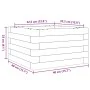 Jardinera madera maciza de abeto Douglas 40x40x23 cm de , Maceteros y jardineras - Ref: Foro24-847181, Precio: 39,52 €, Descu...