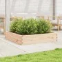 Jardinera de madera maciza de pino 110x110x23 cm de , Maceteros y jardineras - Ref: Foro24-847213, Precio: 104,65 €, Descuent...