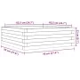 Jardinera de madera maciza pino marrón cera 70x70x23 cm de , Maceteros y jardineras - Ref: Foro24-847195, Precio: 68,82 €, De...
