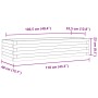 Jardinera de madera maciza de pino marrón cera 110x40x23 cm de , Maceteros y jardineras - Ref: Foro24-847230, Precio: 74,68 €...