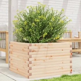 Jardinera de madera maciza de pino 70x70x45,5 cm de , Maceteros y jardineras - Ref: Foro24-847253, Precio: 105,71 €, Descuent...