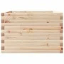 Jardinera de madera maciza de pino 70x70x45,5 cm de , Maceteros y jardineras - Ref: Foro24-847253, Precio: 105,71 €, Descuent...