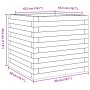 Jardinera madera maciza de pino marrón cera 50x50x45,5 cm de , Maceteros y jardineras - Ref: Foro24-847245, Precio: 95,20 €, ...