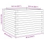 Jardinera madera maciza de abeto Douglas 60x60x45,5 cm de , Maceteros y jardineras - Ref: Foro24-847251, Precio: 99,60 €, Des...