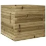 Jardinera de madera de pino impregnada 50x50x45,5 cm de , Maceteros y jardineras - Ref: Foro24-847247, Precio: 85,09 €, Descu...