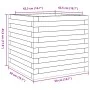 Jardinera de madera de pino impregnada 50x50x45,5 cm de , Maceteros y jardineras - Ref: Foro24-847247, Precio: 85,09 €, Descu...