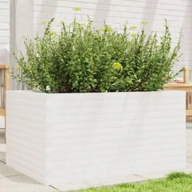 Jardinera de madera maciza de pino blanco 90x60x45,5 cm de , Maceteros y jardineras - Ref: Foro24-847279, Precio: 137,30 €, D...