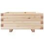 Jardinera de madera maciza de pino 60x60x26,5 cm de , Maceteros y jardineras - Ref: Foro24-847298, Precio: 77,02 €, Descuento: %