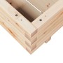 Jardinera de madera maciza de pino 60x60x26,5 cm de , Maceteros y jardineras - Ref: Foro24-847298, Precio: 77,02 €, Descuento: %