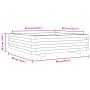 Jardinera madera maciza de abeto Douglas 90x90x26,5 cm de , Maceteros y jardineras - Ref: Foro24-847316, Precio: 102,38 €, De...