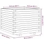Jardinera madera maciza de abeto Douglas 60x60x49,5 cm de , Maceteros y jardineras - Ref: Foro24-847361, Precio: 111,49 €, De...