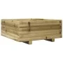 Jardinera de madera de pino impregnada 60x60x26,5 cm de , Maceteros y jardineras - Ref: Foro24-847302, Precio: 67,29 €, Descu...