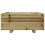 Jardinera de madera de pino impregnada 60x60x26,5 cm de , Maceteros y jardineras - Ref: Foro24-847302, Precio: 67,29 €, Descu...
